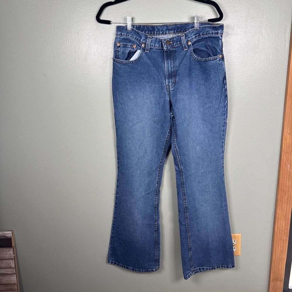 VTG Jordache‎ Jeans Juniors 11/12 Blue Denim Boot Flare Western 90s Y2K Morocco